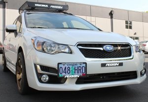 Subaru Impreza License Plate Relocation Kit - Perrin Performance - `12-`16 Subaru Impreza License Plate Relocation Kit - Perrin Performance - `12-`16